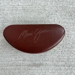 Maui Jim Brown Leather-Look Sunglasses Case